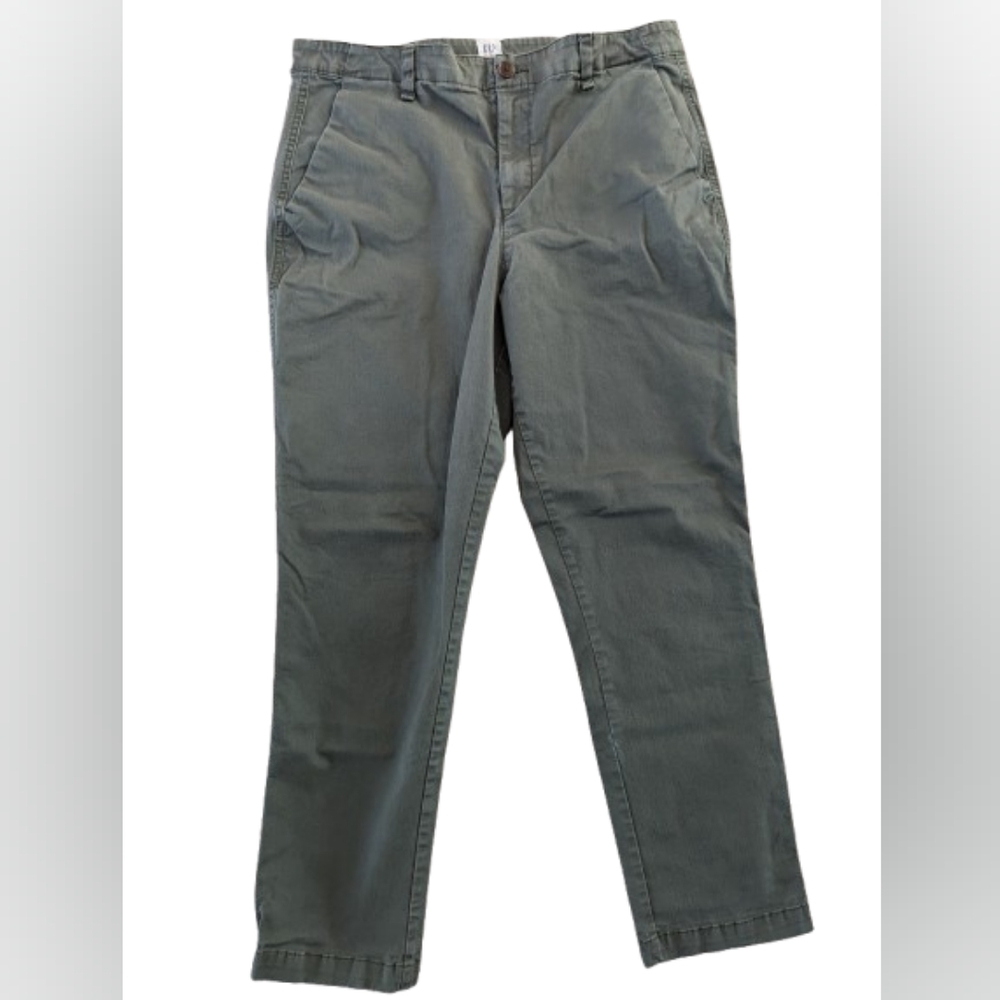GAP Girlfriend Chinos, Olive Green, 10